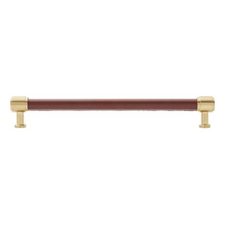 Lazzara Oversized Cabinet Pull Brown Leather