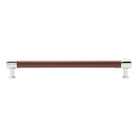 Lazzara Oversized Cabinet Pull Brown Leather