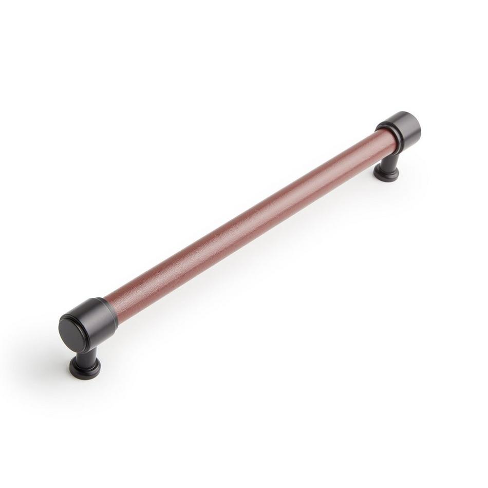 Lazzara Oversized Cabinet Pull Brown Leather, , large image number 4
