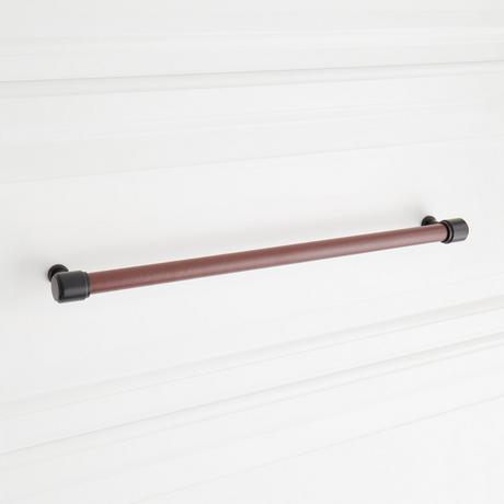 Lazzara Oversized Cabinet Pull Brown Leather