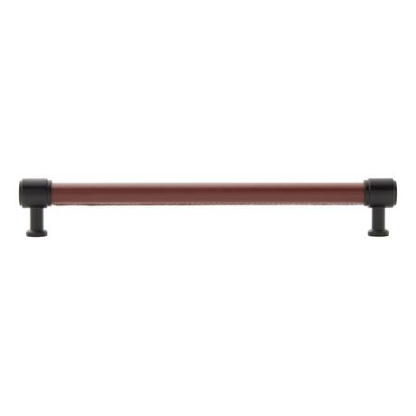 Lazzara Oversized Cabinet Pull Brown Leather