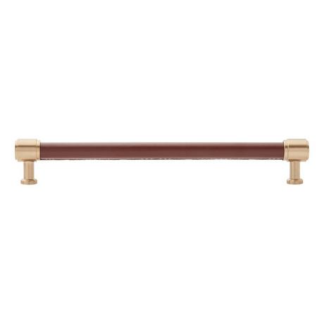 Lazzara Oversized Cabinet Pull Brown Leather