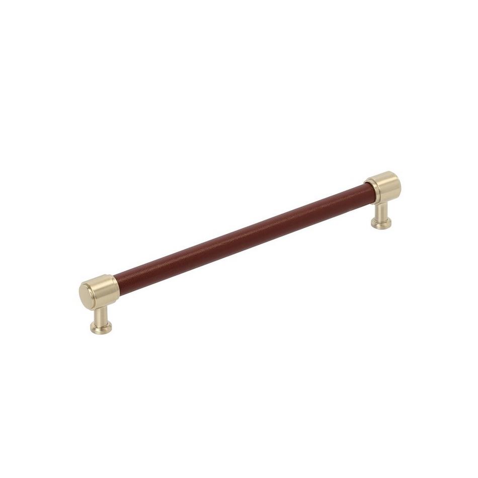 Lazzara Oversized Cabinet Pull Brown Leather, , large image number 3