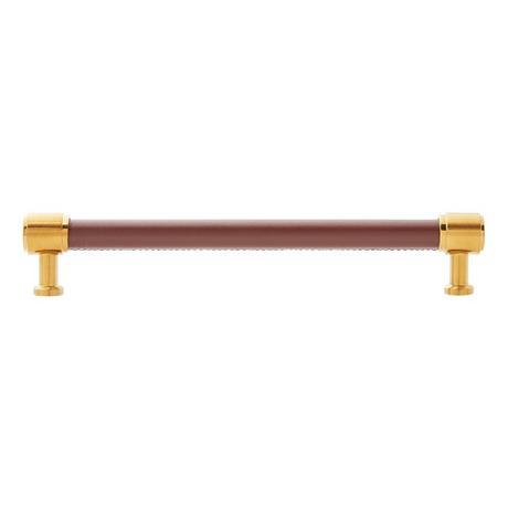 Lazzara Cabinet Pull Brown Leather