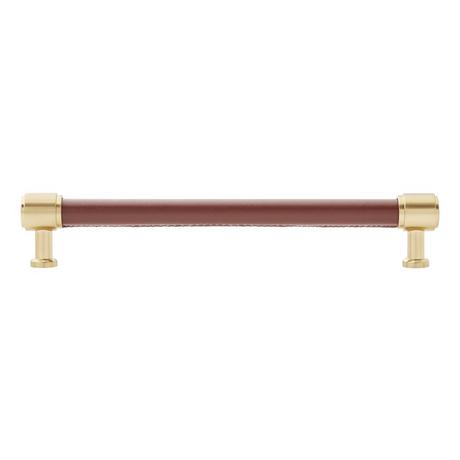 Lazzara Cabinet Pull Brown Leather
