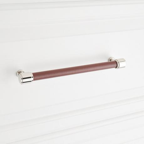 Lazzara Cabinet Pull Brown Leather