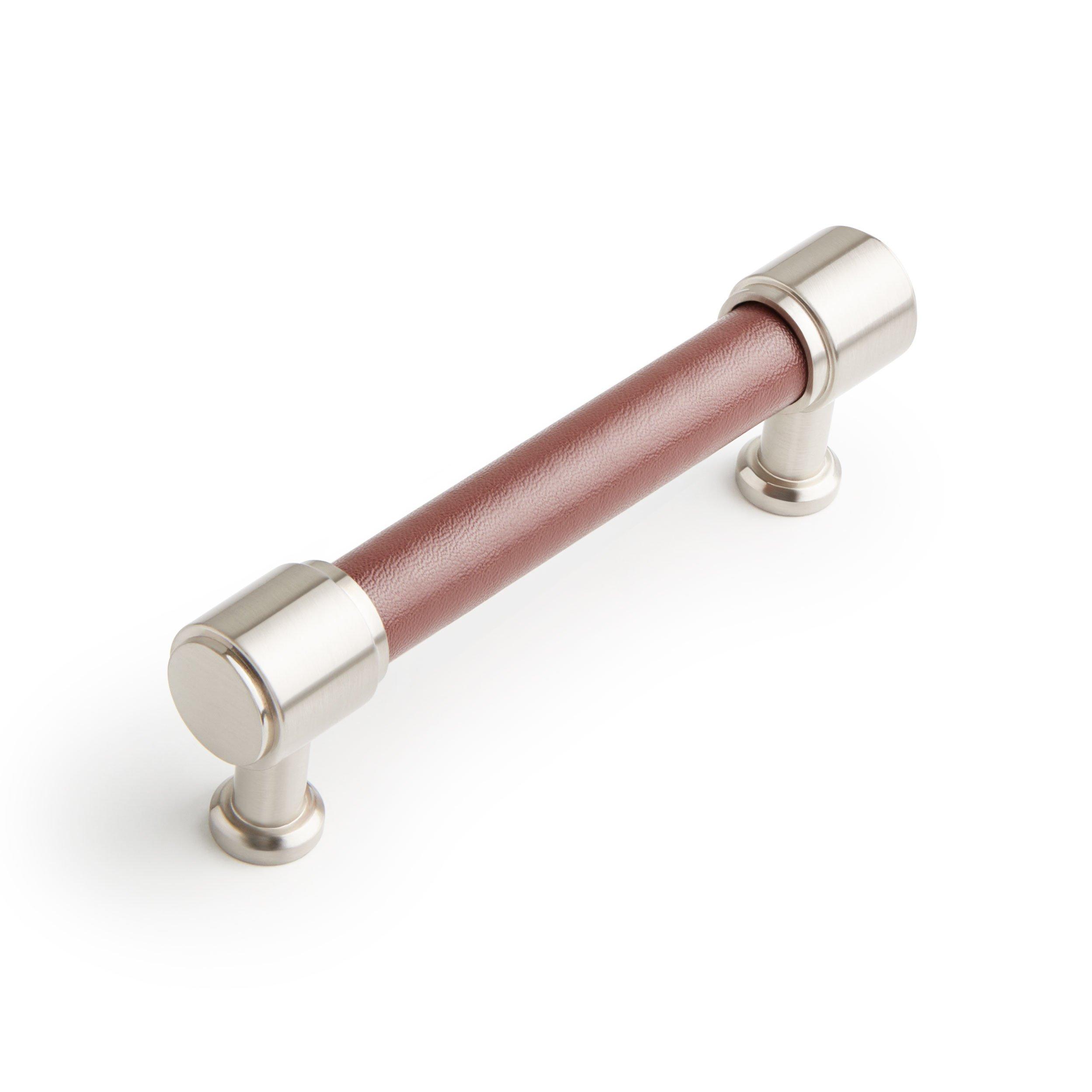 Lazzara Cabinet Pull Brown Leather | Signature Hardware