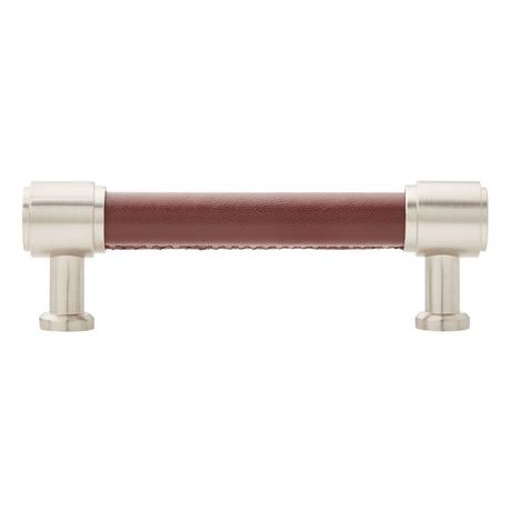 Lazzara Cabinet Pull Brown Leather