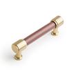 Lazzara Cabinet Pull Brown Leather, , large image number 3