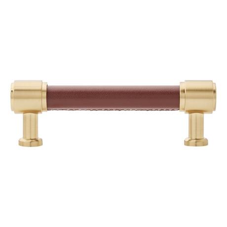 Lazzara Cabinet Pull Brown Leather