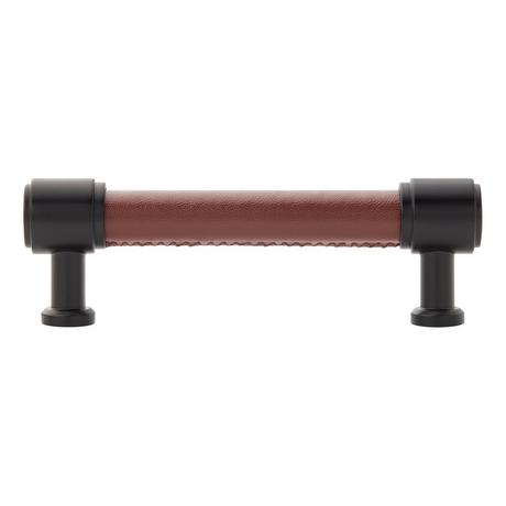 Lazzara Cabinet Pull Brown Leather