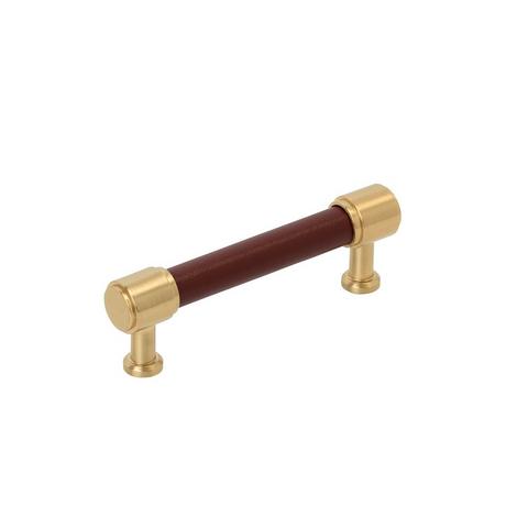 Lazzara Cabinet Pull Brown Leather