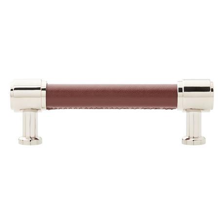 Lazzara Cabinet Pull Brown Leather