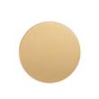 1-1/2" Lazzara Round Cabinet Knob Brown Leather - Champagne Bronze, , large image number 1