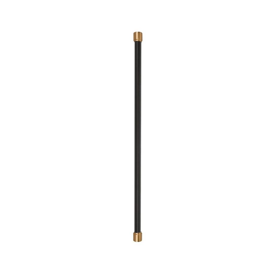 24" Lazzara Appliance Pull Black Leather - Brushed Gold, , large image number 2