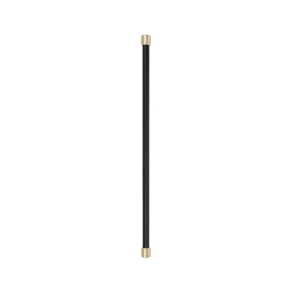 24" Lazzara Appliance Pull Black Leather - Golden Champagne, , large image number 1