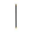 18" Lazzara Appliance Pull Black Leather - Brushed Gold, , large image number 2