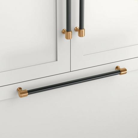 Lazzara Appliance Pull Black Leather