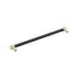 18" Lazzara Appliance Pull Black Leather - Golden Champagne, , large image number 2