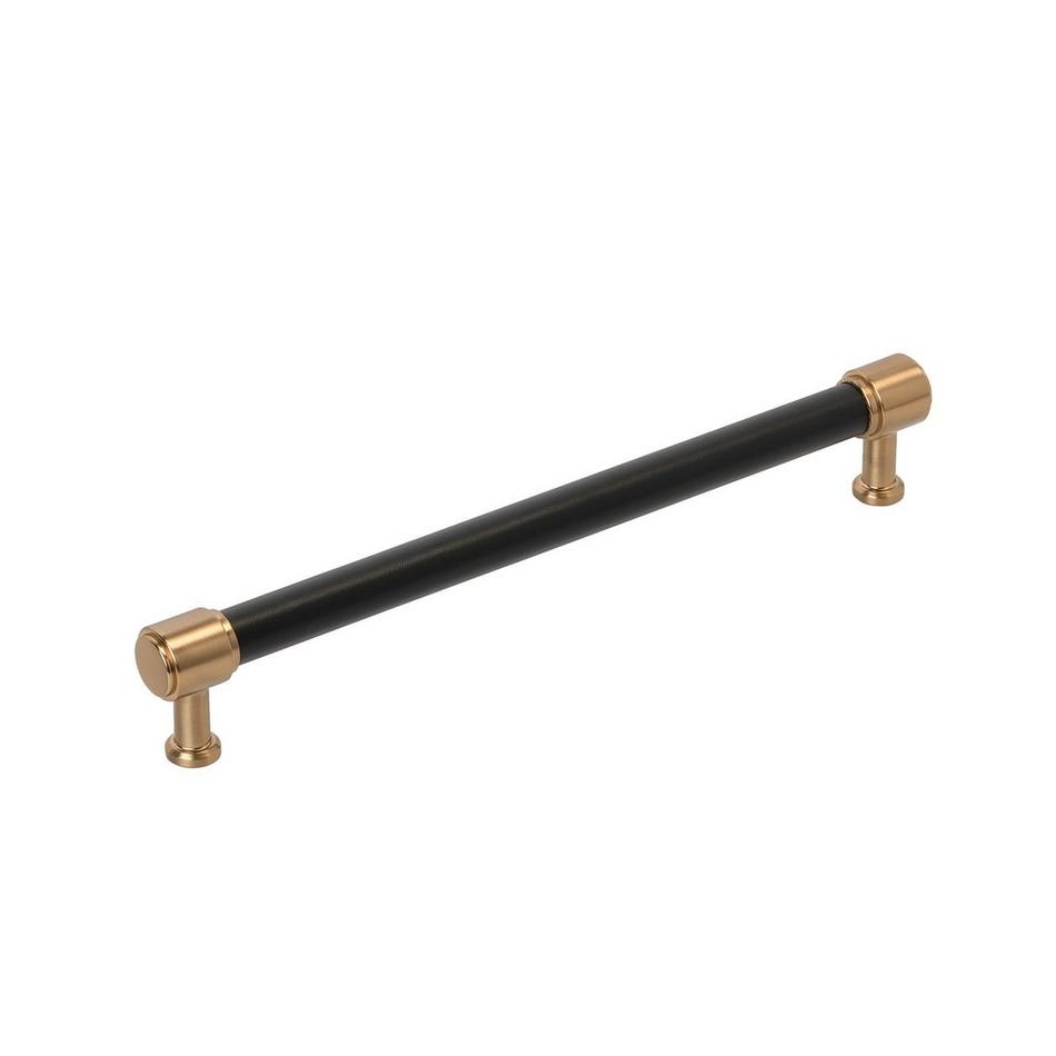 Lazzara Appliance Pull Black Leather, , large image number 0