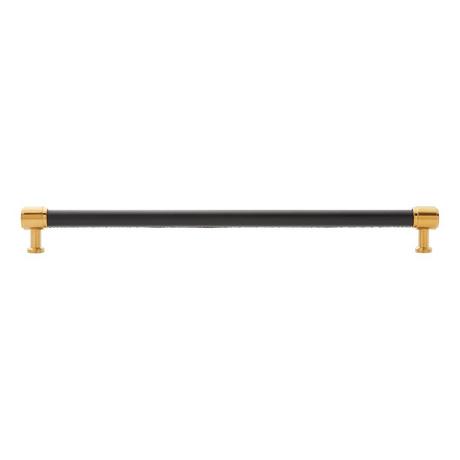 Lazzara Oversized Cabinet Pull Black Leather
