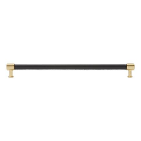 Lazzara Oversized Cabinet Pull Black Leather