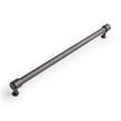 12-5/8" Lazzara Oversized Cabinet Pull Black Leather - Matte Black, , large image number 0