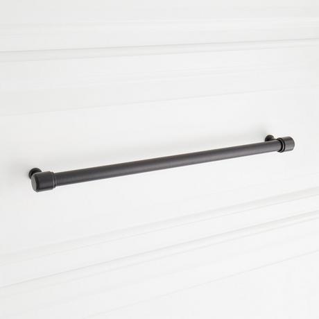 Lazzara Oversized Cabinet Pull Black Leather
