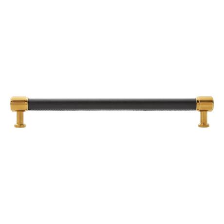 Lazzara Oversized Cabinet Pull Black Leather