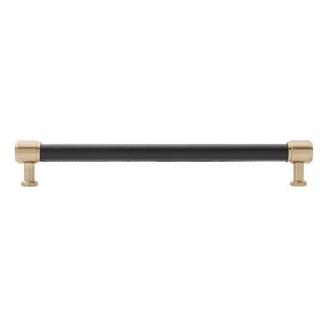 Lazzara Oversized Cabinet Pull Black Leather