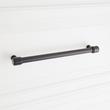 8-13/16" Lazzara Oversized Cabinet Pull Black Leather - Matte Black, , large image number 3