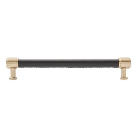 Lazzara Cabinet Pull Black Leather