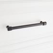 7-9/16" Lazzara Cabinet Pull Black Leather - Matte Black, , large image number 3