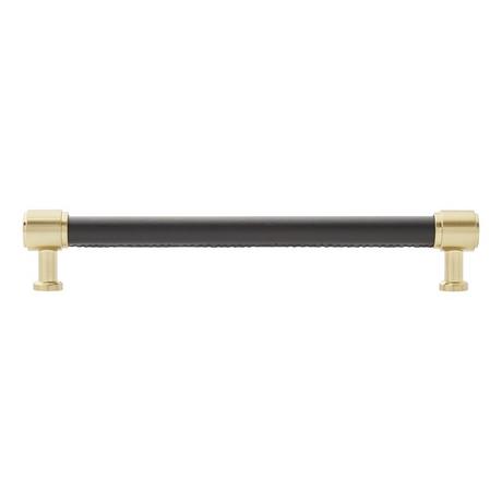 Lazzara Cabinet Pull Black Leather