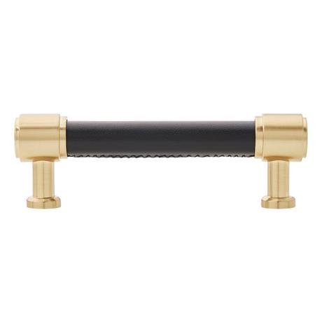 Lazzara Cabinet Pull Black Leather