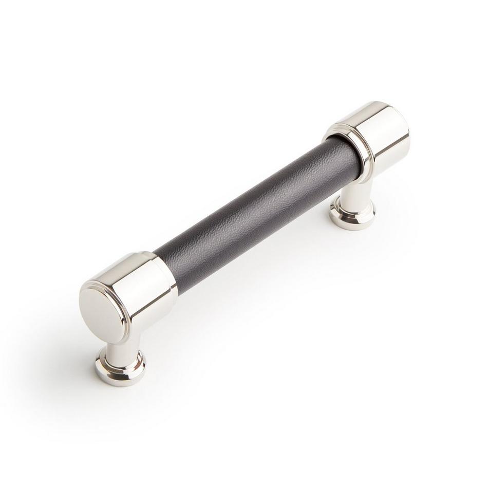 Lazzara Cabinet Pull Black Leather, , large image number 5