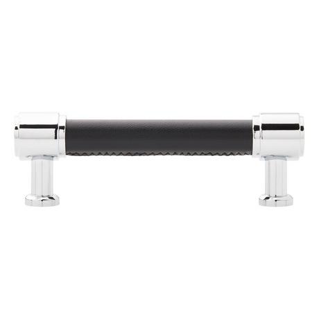 Lazzara Cabinet Pull Black Leather