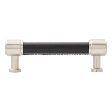 Lazzara Cabinet Pull Black Leather