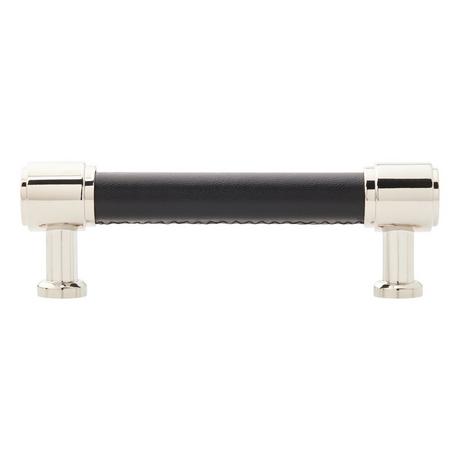Lazzara Cabinet Pull Black Leather