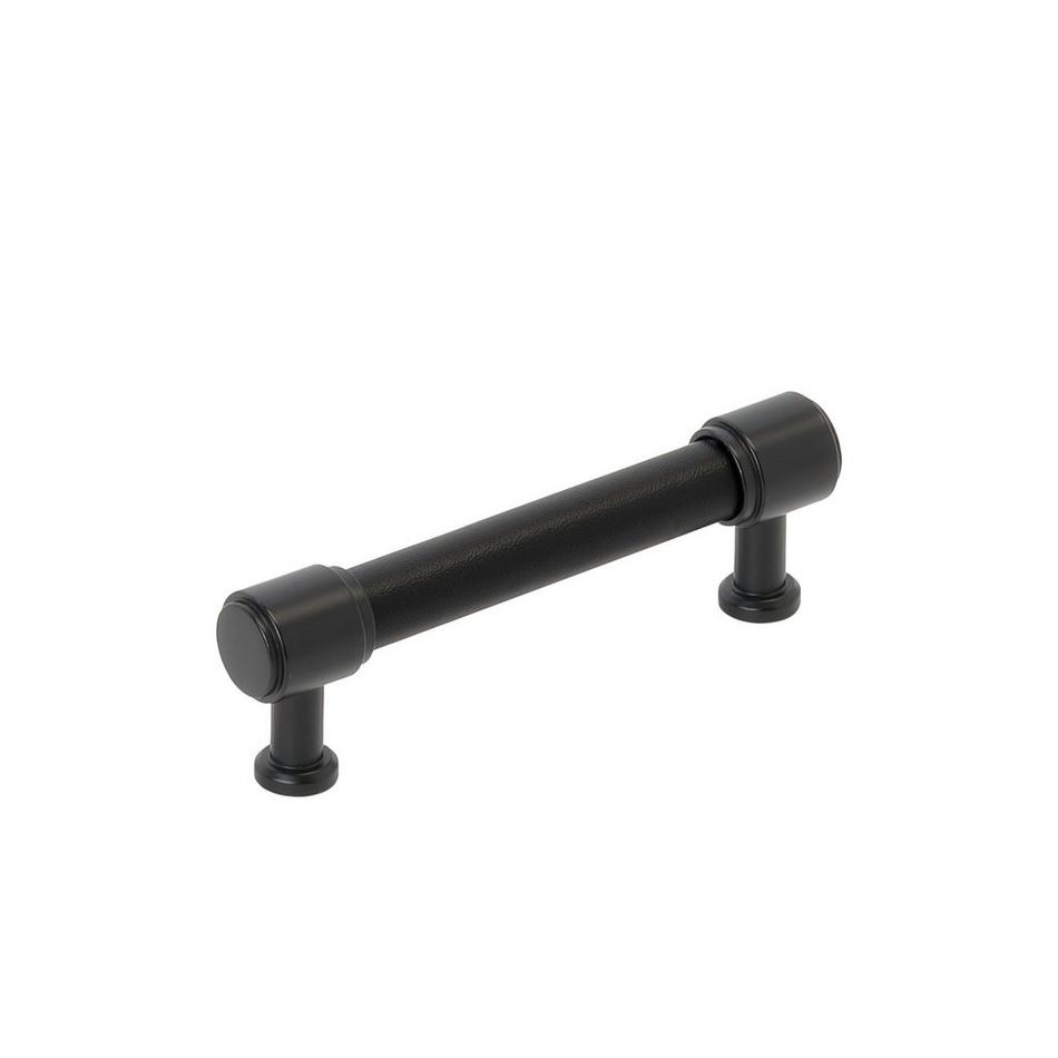 Lazzara Cabinet Pull Black Leather, , large image number 4