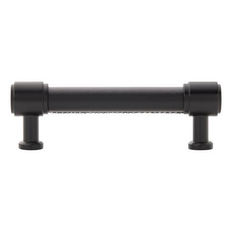 Lazzara Cabinet Pull Black Leather