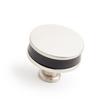 Lazzara Round Cabinet Knob Black Leather, , large image number 6