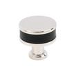 Lazzara Round Cabinet Knob Black Leather, , large image number 5