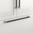 12" Lazzara Textured Appliance Pull - Matte Black/Polished Nickel, , large image number 0