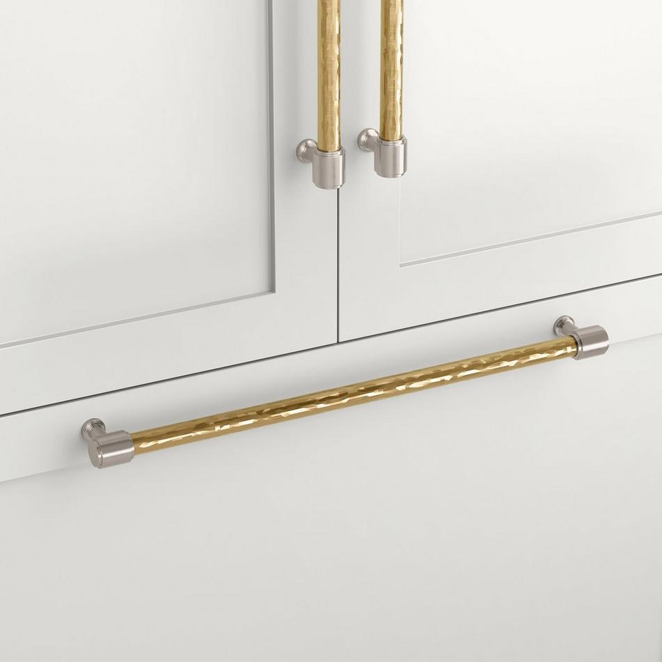 12" Lazzara Textured Appliance Pull - Golden Champagne/Satin Nickel, , large image number 0