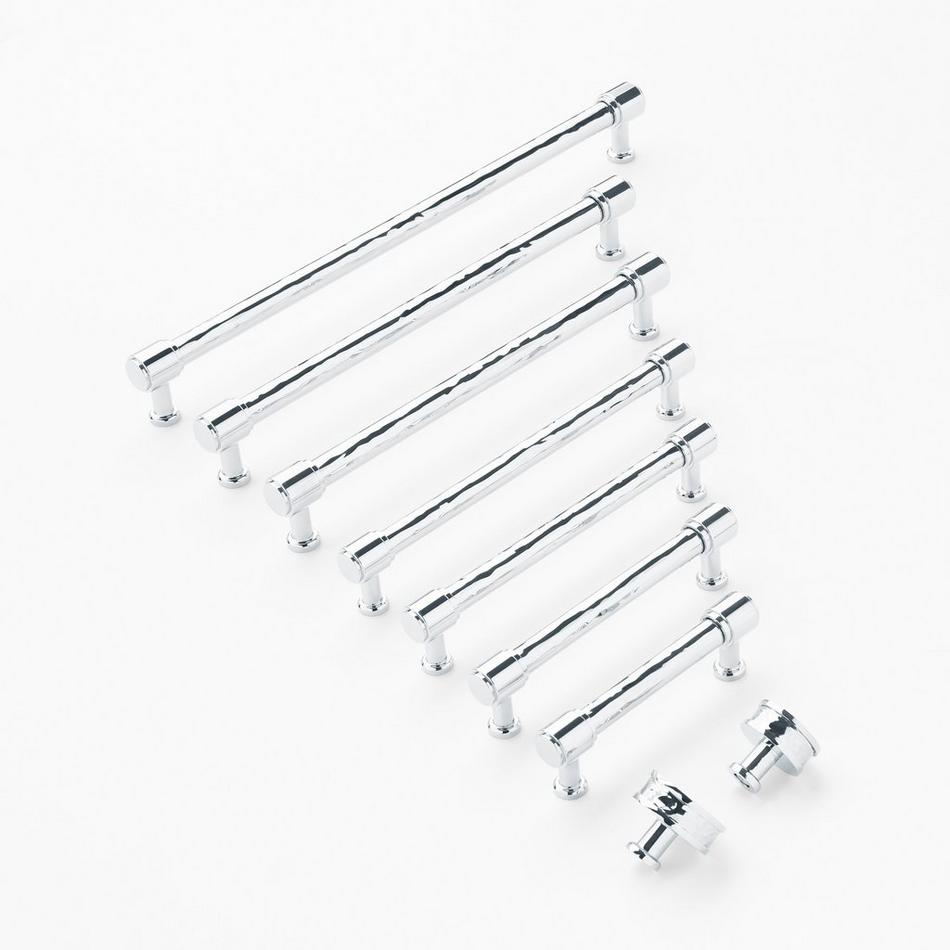 12-5/8" Lazzara Textured Oversized Cabinet Pull - Polished Chrome, , large image number 1