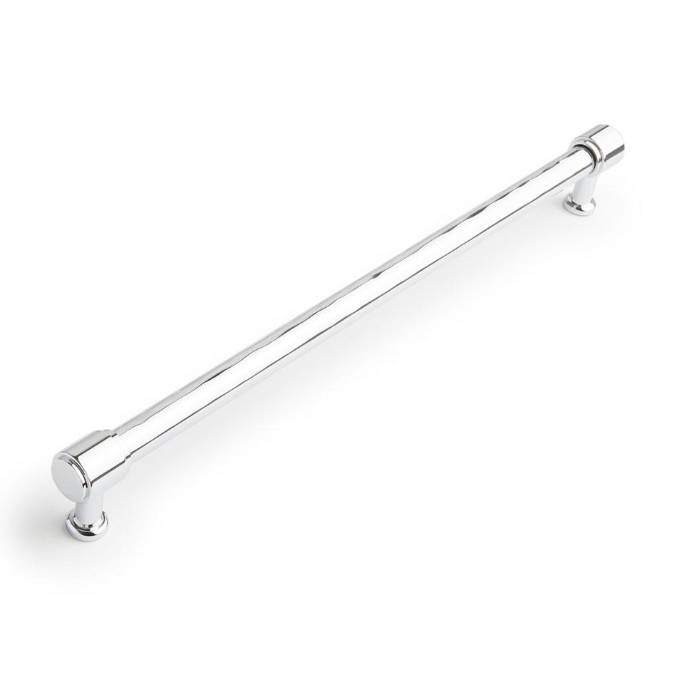 12-5/8" Lazzara Textured Oversized Cabinet Pull - Polished Chrome, , large image number 0