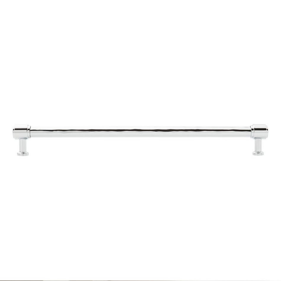 12-5/8" Lazzara Textured Oversized Cabinet Pull - Polished Chrome, , large image number 2