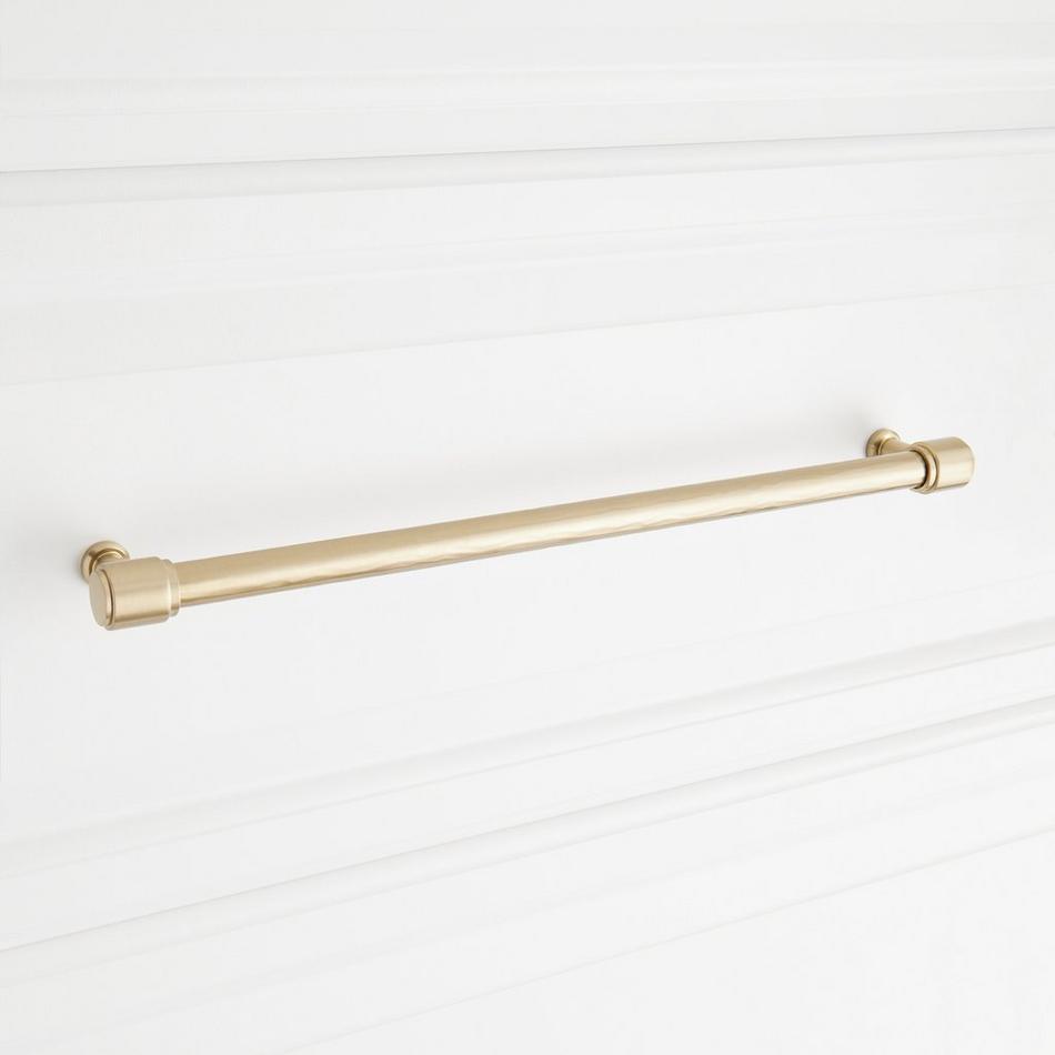 12-5/8" Lazzara Textured Oversized Cabinet Pull - Golden Champagne, , large image number 3