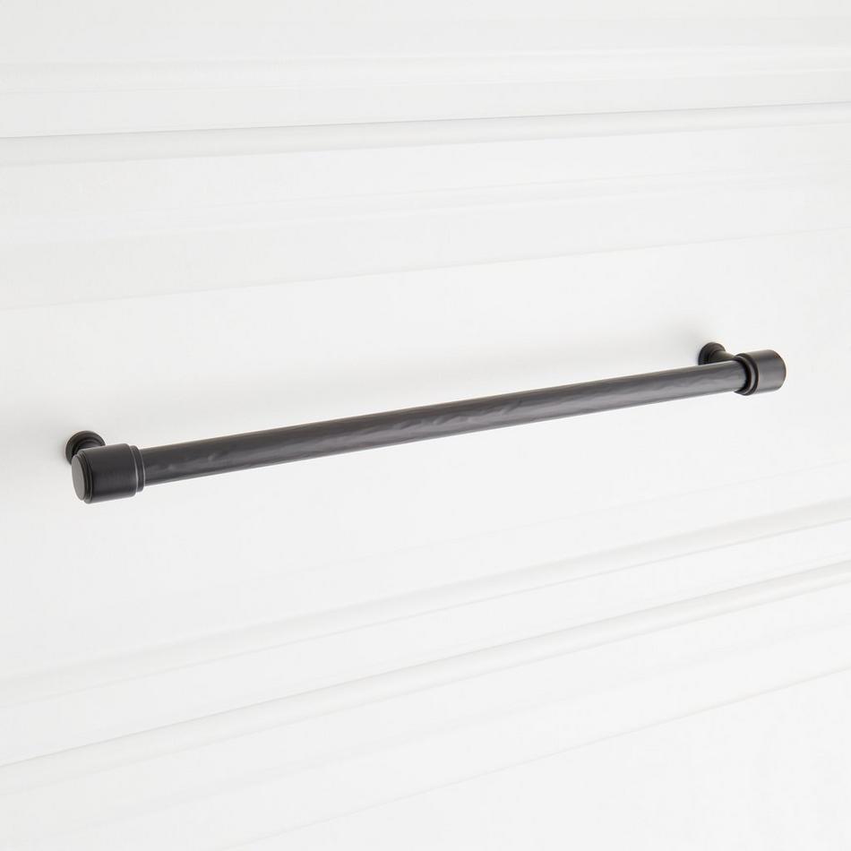 12-5/8" Lazzara Textured Oversized Cabinet Pull - Matte Black, , large image number 3
